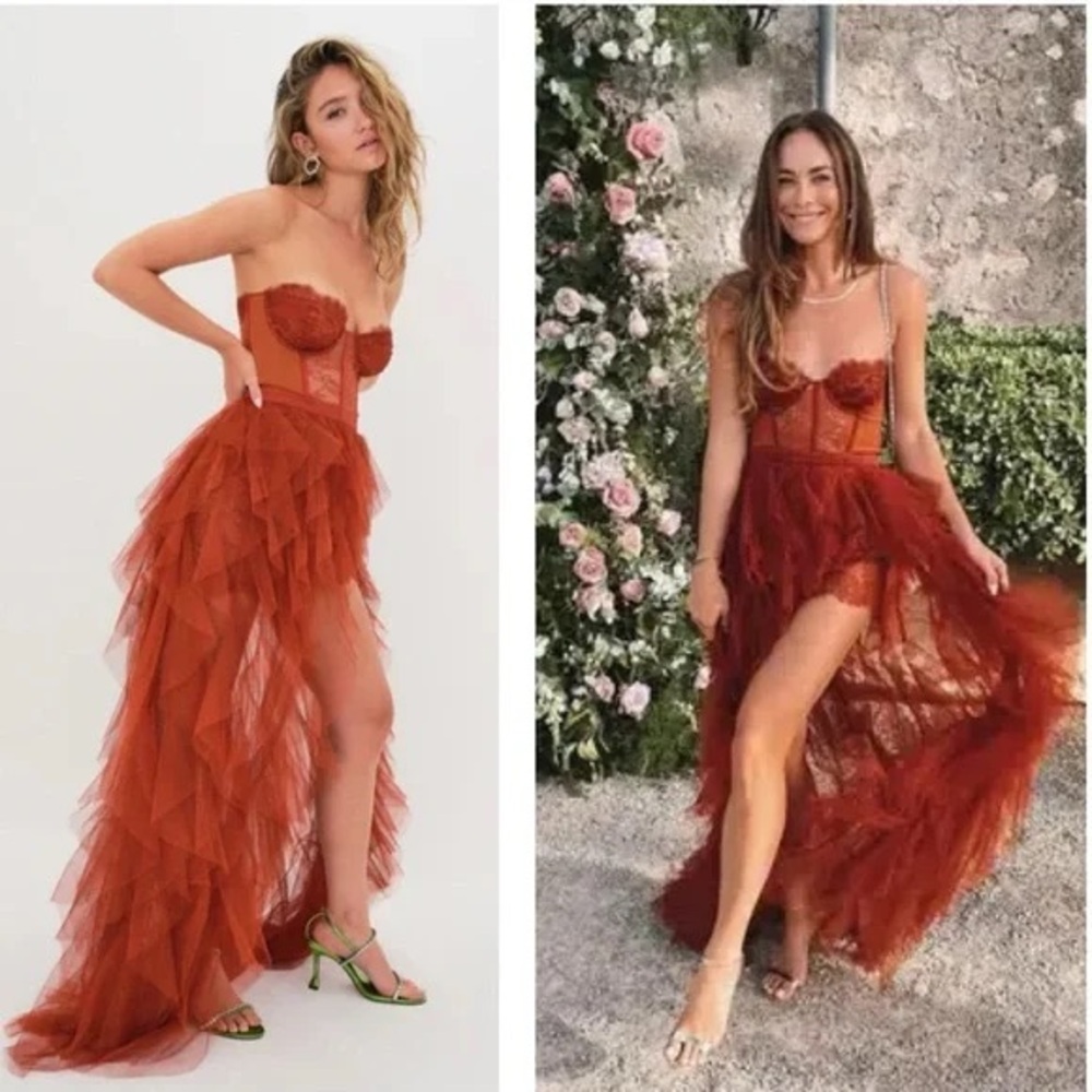 For love and lemons tulle maxi dress